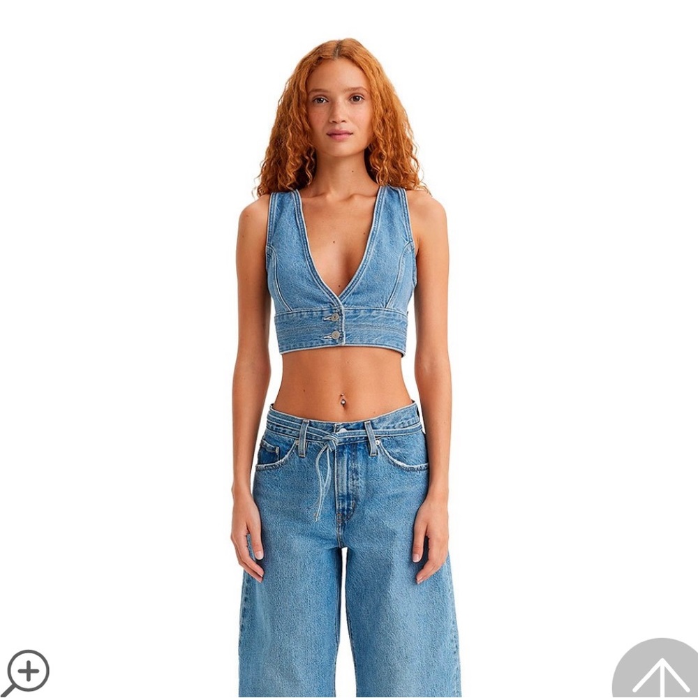 Levi’s Jean Cropped Vest